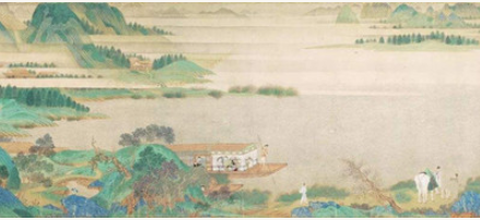 明代画家仇英《浔阳送别图》简介 现藏于美国艺术博物馆